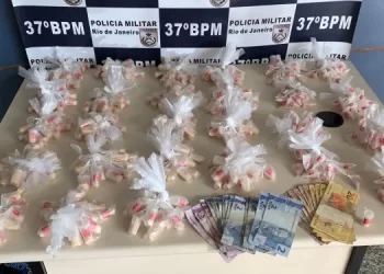 Quatis – PM apreende quase 500 pinos de cocaína