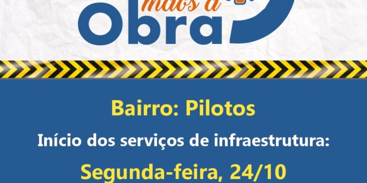 BAIRRO PILOTOS EM QUATIS RECEBE HOJE PROJETO MÃOS À OBRA