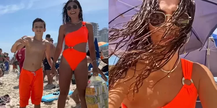 FAMOSAS APROVEITAM FIM DE SEMANA DE SOL NA PRAIA