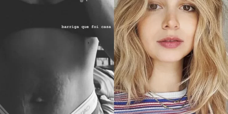 A CHEF DE COZINHA ISA SCHERER MOSTRA BARRIGA APÓS DAR À LUZ AOS GÊMEOS