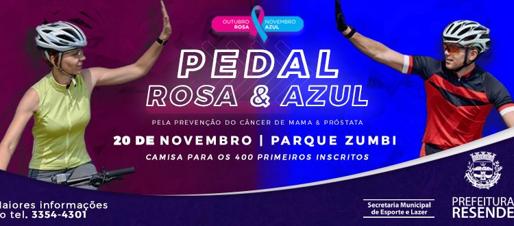 PREFEITURA DE RESENDE ABRE INSCRIÇÕES PARA “PEDAL ROSA E AZUL”