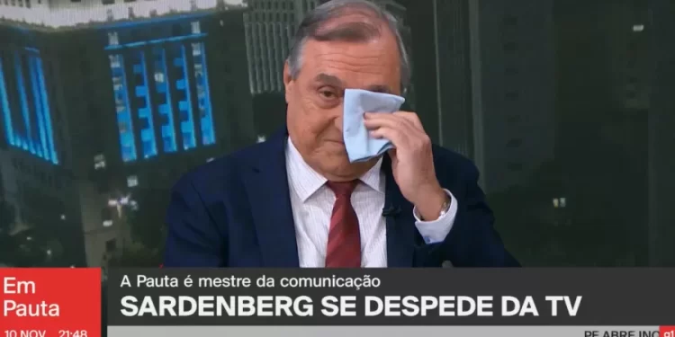‘VOU CURTIR MAIS A VIDA’ SARDENBERG CHORA AO SE DESPEDIR DA TV