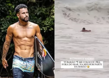 SURFE EM NORONHA TEM ITALO FERREIRA FUGINDO DE TUBARÃO COM MAIS DE 2 METROS