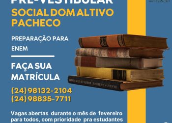 PASTORAL AFRO DE RESENDE REALIZA PRÉ-VESTIBULAR SOCIAL