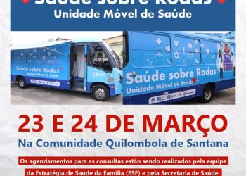 COMUNIDADE QUILOMBOLA DE SANTANA, EM QUATIS TERÁ ATENDIMENTO DO SAÚDE SOBRE RODAS