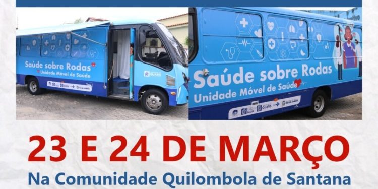 COMUNIDADE QUILOMBOLA DE SANTANA, EM QUATIS TERÁ ATENDIMENTO DO SAÚDE SOBRE RODAS
