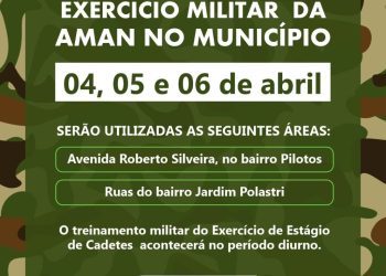 AMAN SEGUE COM TREINAMENTO MILITAR EM QUATIS