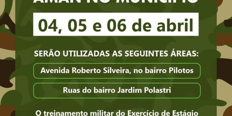AMAN SEGUE COM TREINAMENTO MILITAR EM QUATIS