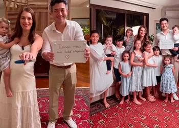 CASAL BRASILEIRO COM 10 FILHOS ANUNCIA MAIS UM BEBÊ
