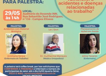 RESENTE TERÁ EVENTO SOBRE ENFERMAGEM, NESTA SEGUNDA