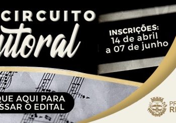 TERMINA HOJE AS INSCRIÇÕES PARA O 1° CIRCUITO AUTORAL DE RESENDE