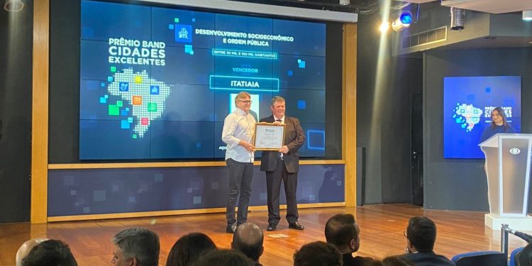 ITATIAIA VENCE “PRÊMIO BAND CIDADES EXCELENTES” NA CATEGORIA ‘DESENVOLVIMENTO SOCIOECONÔMICO E ORDEM PÚBLICA’