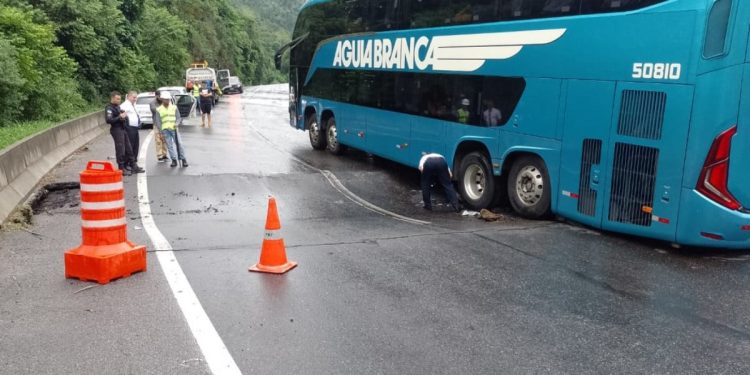 PISO AFUNDA E PISTA DE SUBIDA DA SERRA DAS ARARAS É INTERDITADA