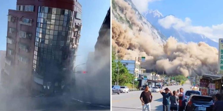 TERREMOTO MAIS FORTE DE TAIWAN EM 25 ANOS MATA VÁRIAS PESSOAS
