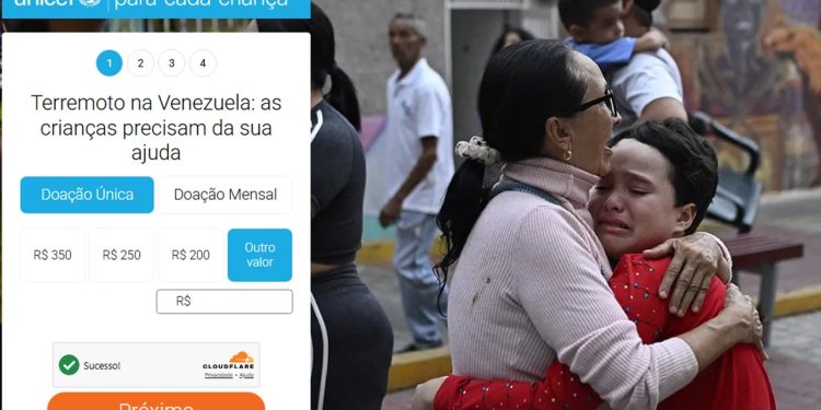 DOE PARA AJUDAR AS CRIANÇAS NA VENEZUELA – UNICEF